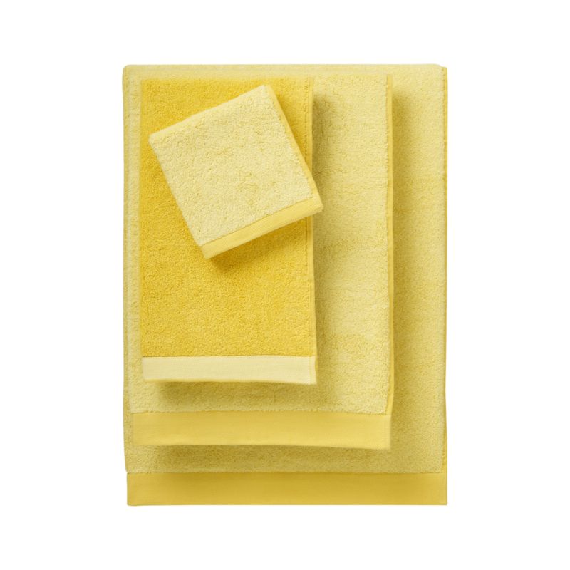 Reversible Yellow Bath Towels