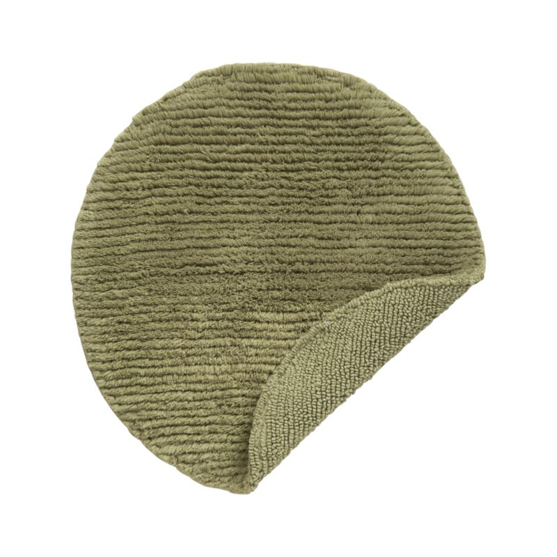 Reversible Sage Round Bath Rug
