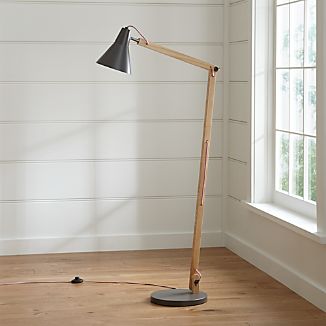 Rex Grey Floor Lamp