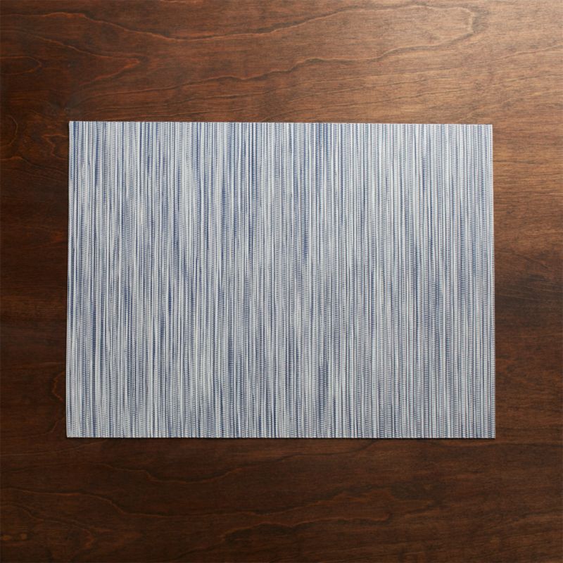Chilewich ® Ridge Blue Placemat Crate and Barrel