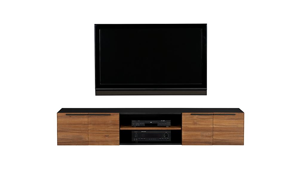 Rigby 80.5" Large Floating Media Console Crate and Barrel