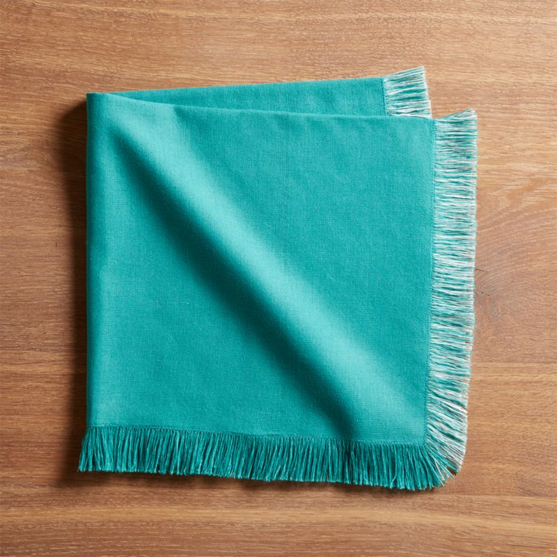 Rio Aqua Dinner Napkin Crate and Barrel