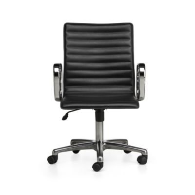 Black Leather Chairs on Ripple Black Leather Office Chair  299 00