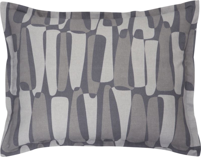 Rocco Grey Standard Pillow Sham
