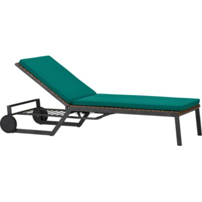 Rocha Chaise Lounge with Sunbrella® Harbor Blue Cushion