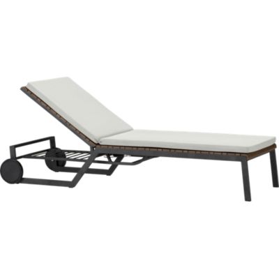 Rocha Chaise Lounge with Sunbrella® White Sand Cushion