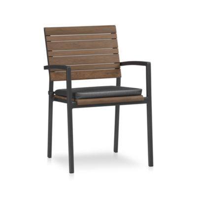 Rocha Dining Chair with Sunbrella® Charcoal Cushion