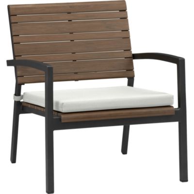 Rocha Lounge Chair with Sunbrella® White Sand Cushion