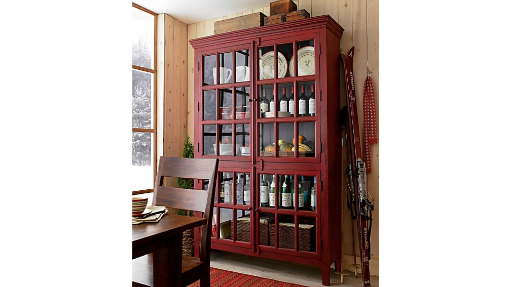 Rojo Red Tall Crate and Barrel