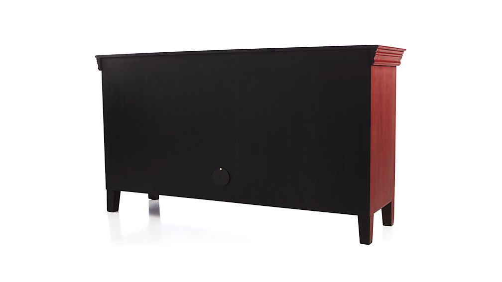 Rojo Red 62" Media Console Crate and Barrel
