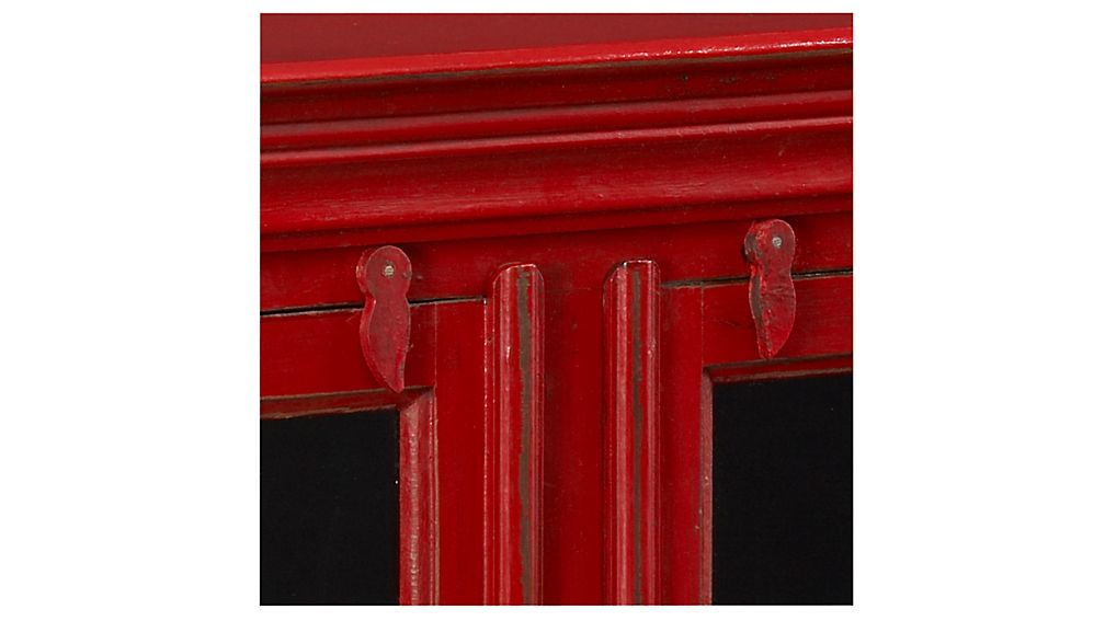 Rojo Red 62" Media Console Crate and Barrel