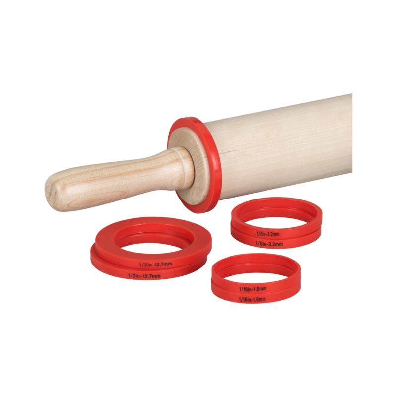 Rolling Pin Measuring Rings Set of Eight