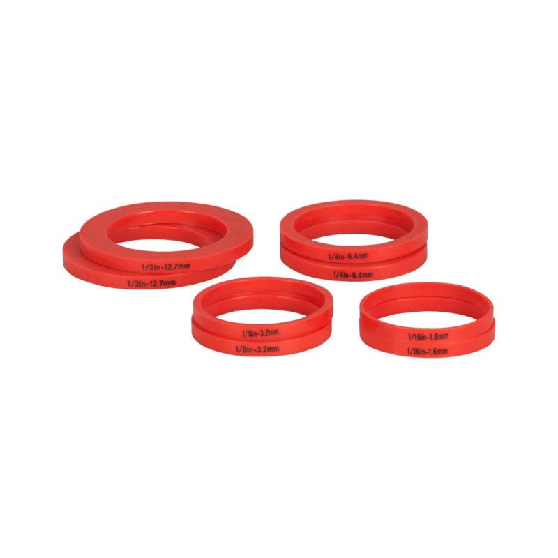 Set of 8 Rolling Pin Measuring Rings