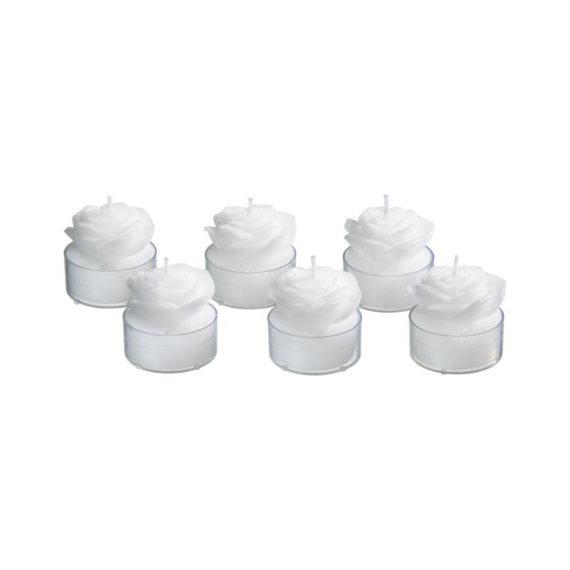 Rosy Tealight Candles Set of Six