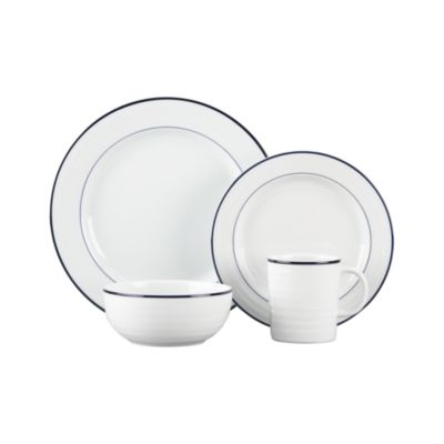 Roulette Blue Band 4-Piece Place Setting