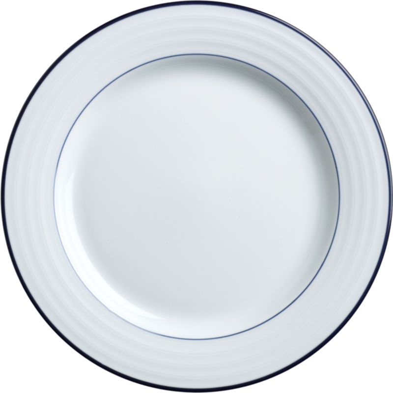 Roulette Blue Band Dinner Plate