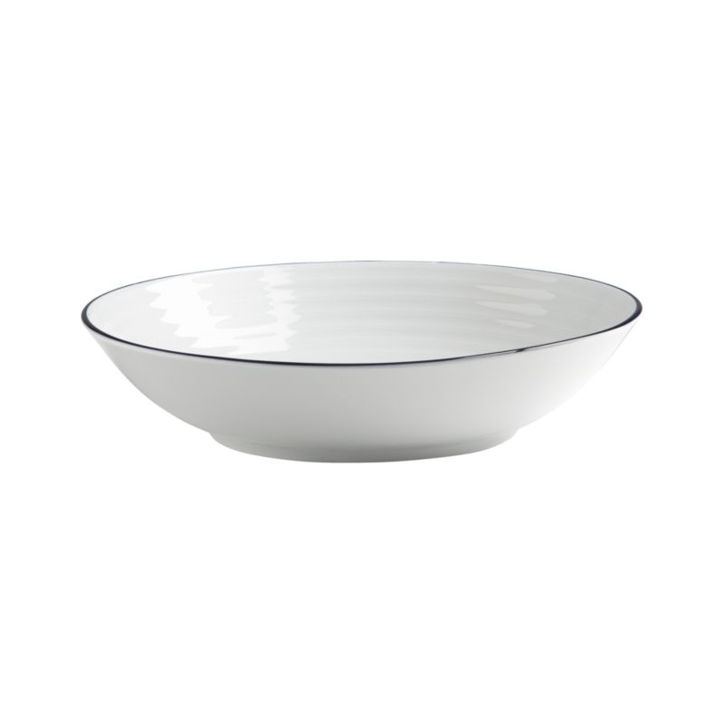 Roulette Blue Band Serving Bowl