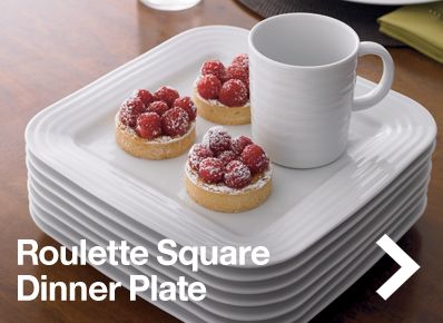Roulette Square Dinner Plate