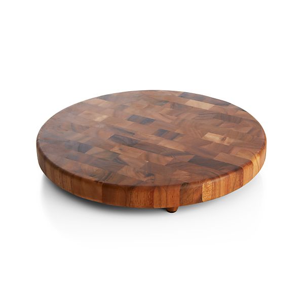 Round EndGrain Cutting Board in Cutting Boards Crate and Barrel