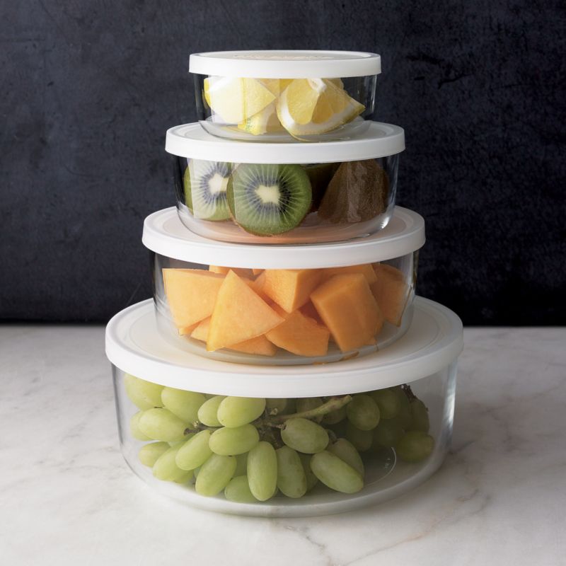 4-Piece Round Storage Bowl Set