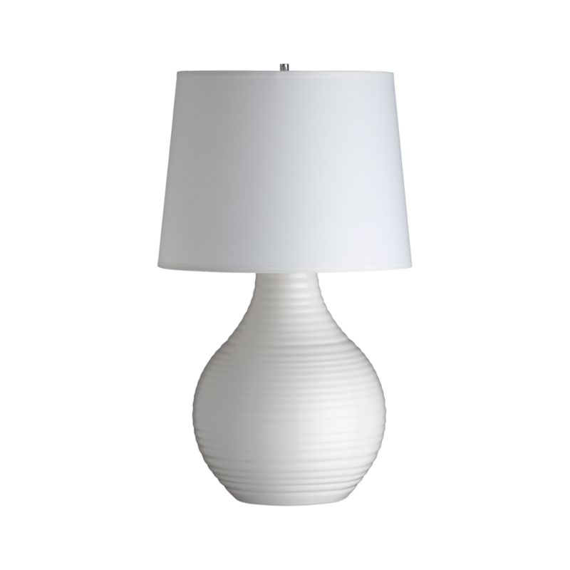 Row White Table Lamp