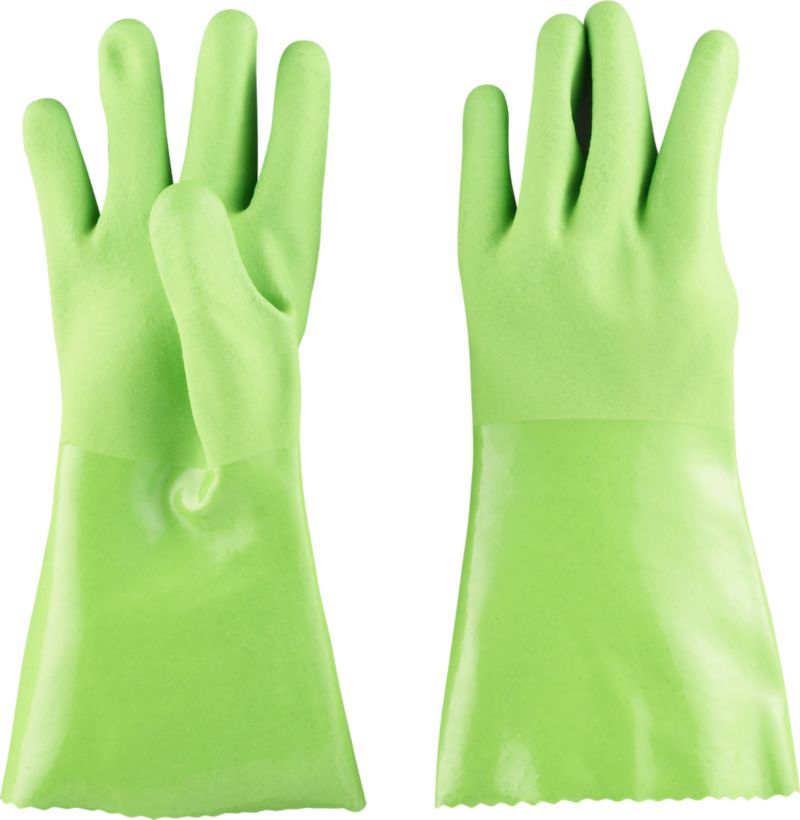 Large Green Rubber Gloves