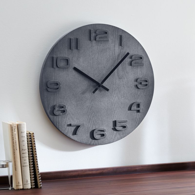 Ryder Modern Wall Clock Crate and Barrel