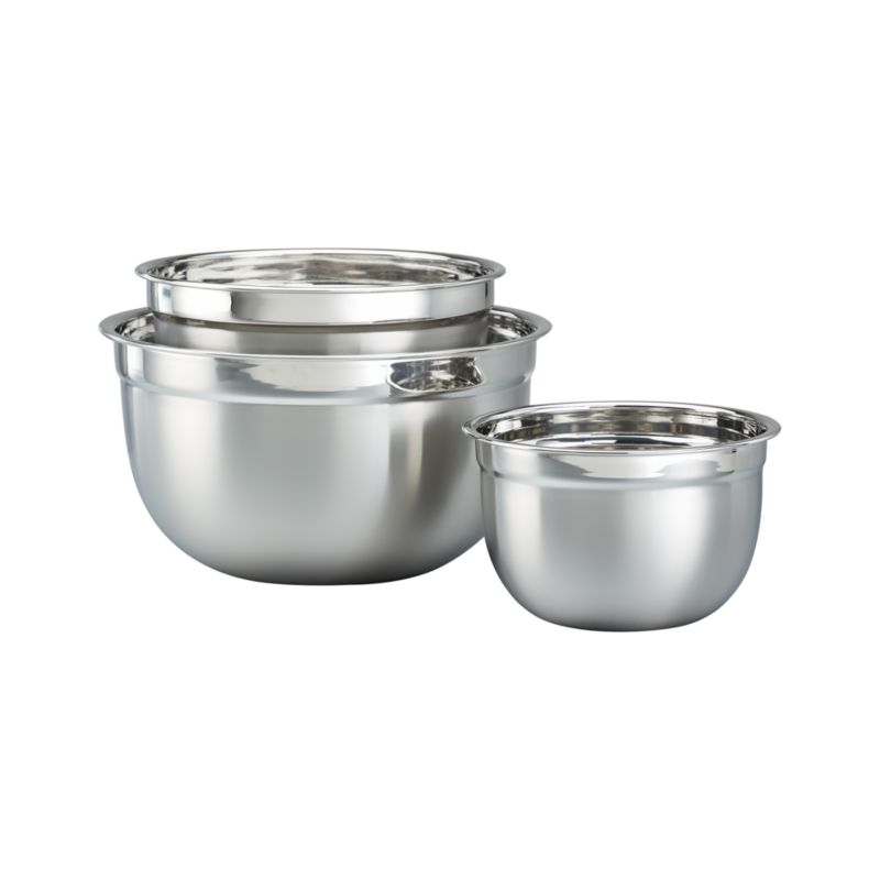 3-Piece Stainless Steel Mixing Bowl Set