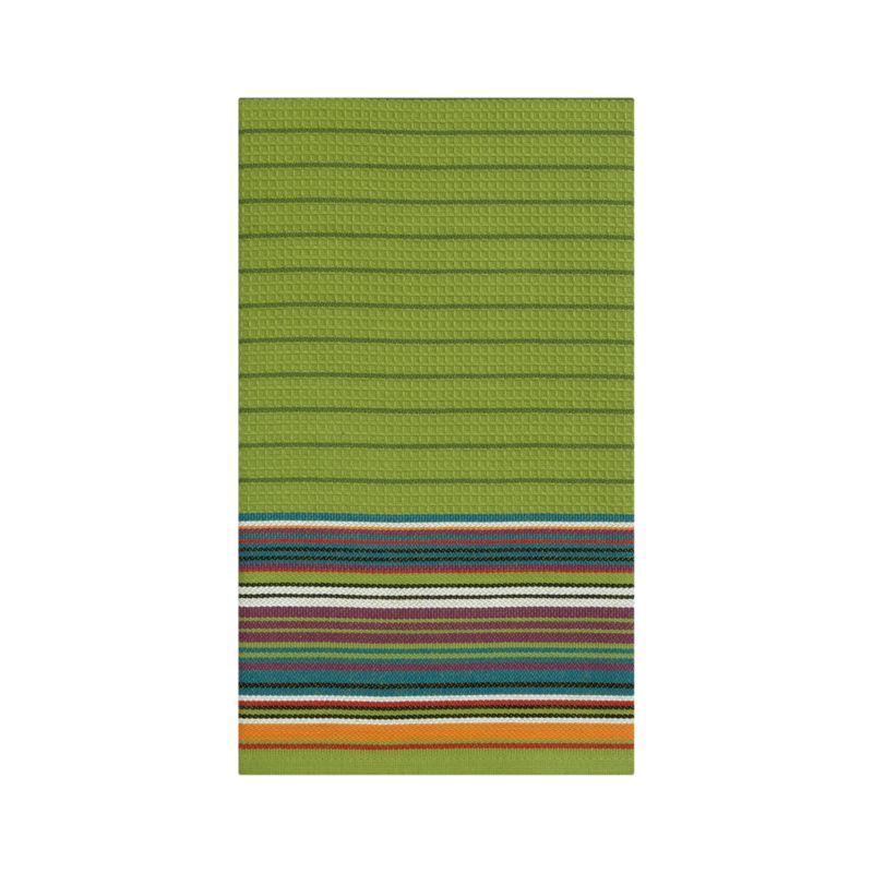 Salsa Stripe Green Dishtowel