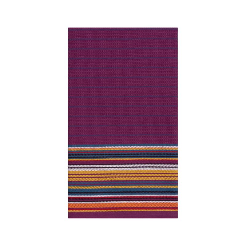 Salsa Stripe Purple Dishtowel