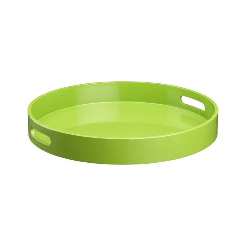 Samba Round Green Tray
