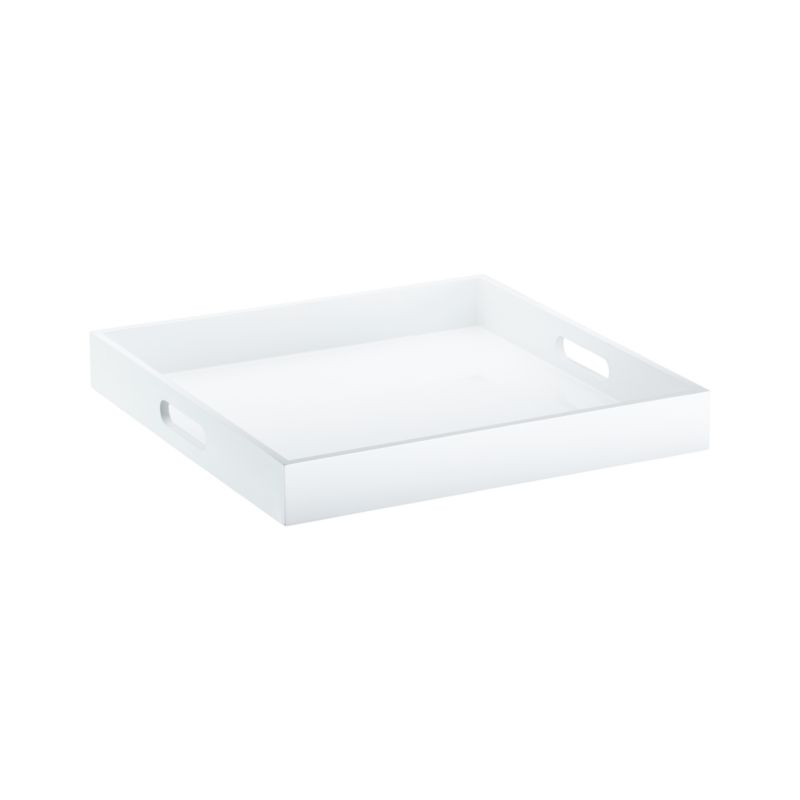 Samba Square White Tray