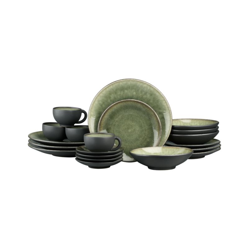 20-Piece Set: four 5-piece place settings.