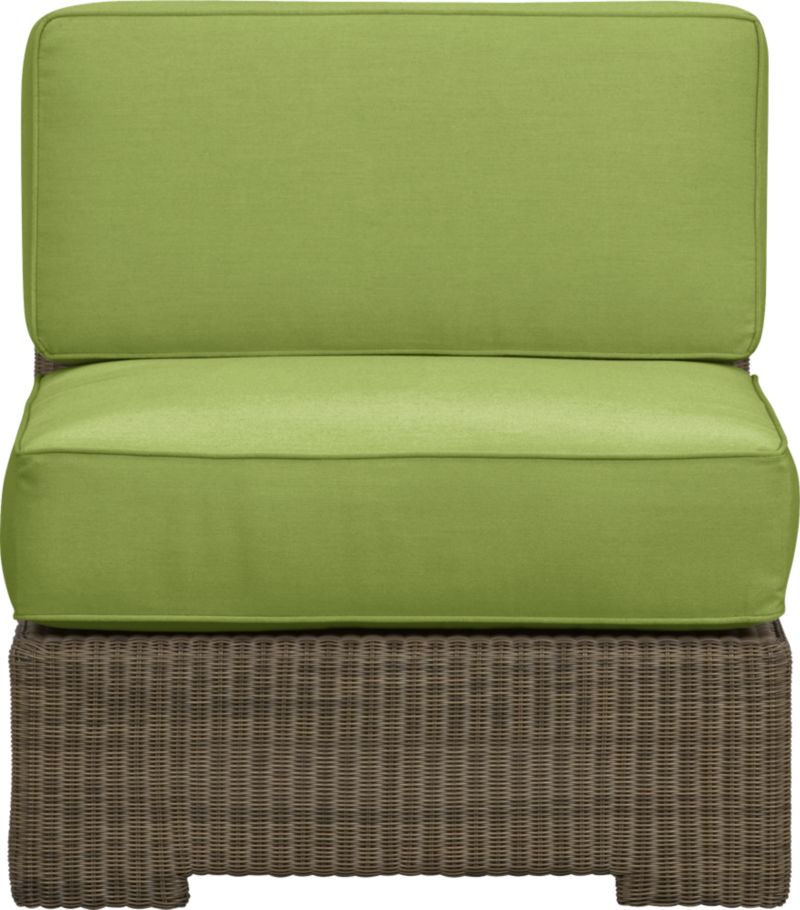 Sanibel Modular Armless Chair with Cushions (includes one seat and one back cushion)