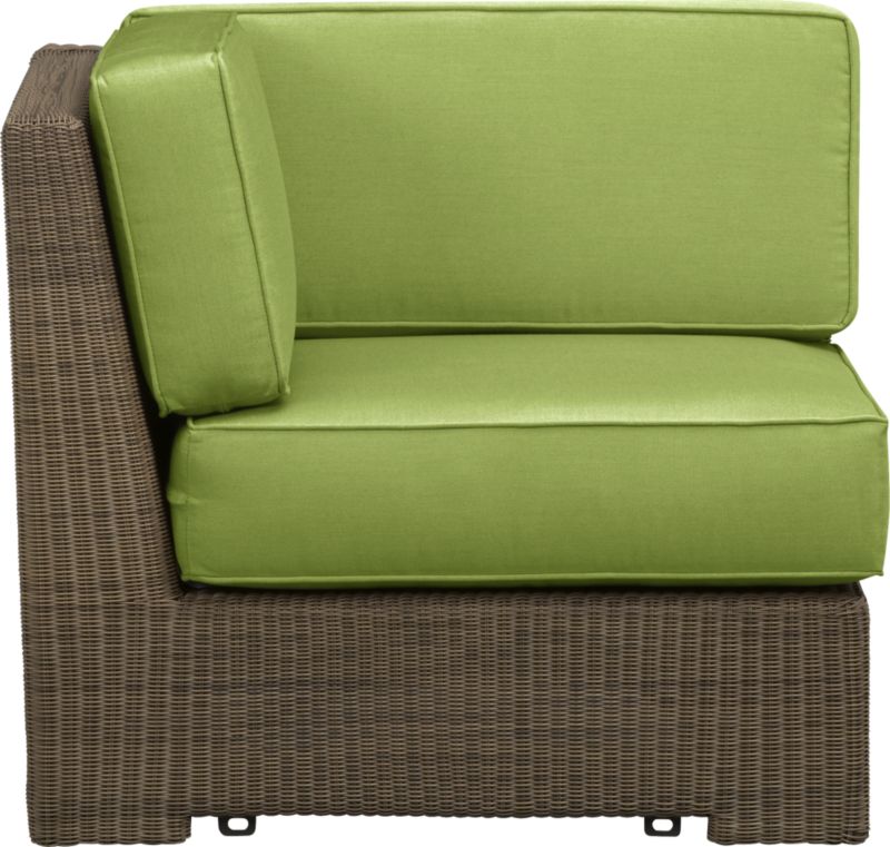 Sanibel Modular Corner with Sunbrella® Kiwi Cushions