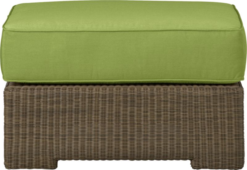 Sanibel Ottoman with Sunbrella® Kiwi Cushion