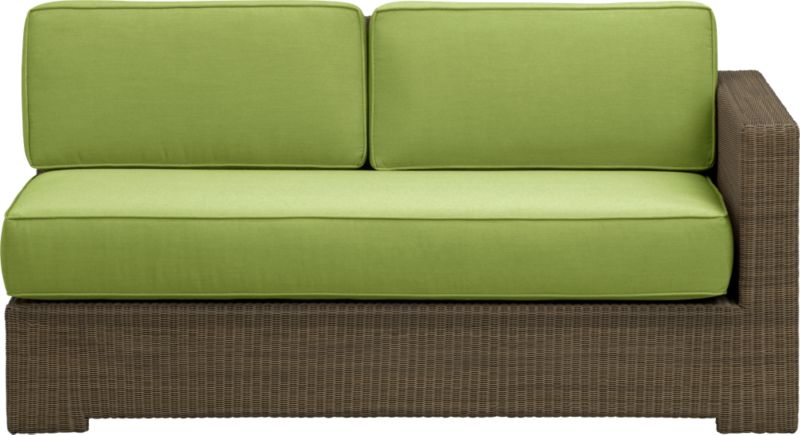 Sanibel Modular Right Arm Loveseat with Sunbrella® Kiwi Cushions