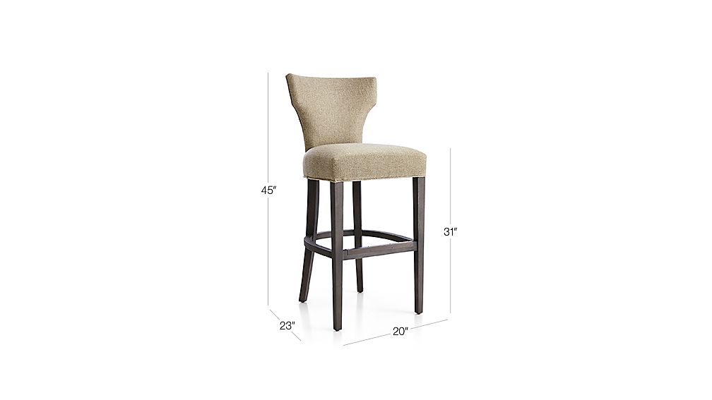 Sasha Upholstered Bar Stools Crate and Barrel