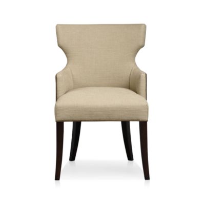 Sasha Arm Chair with Leather Welt