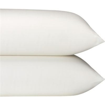 Set of 2 Sateen Ivory Pillowcases