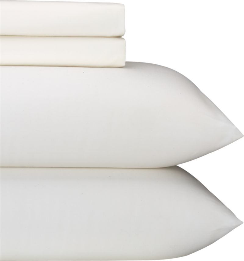 Sateen Ivory Full Sheet Set