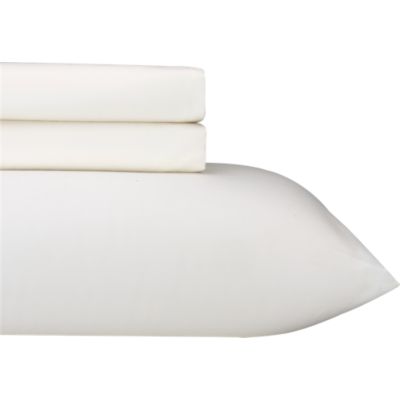 Sateen Ivory Twin Extra Long Sheet Set
