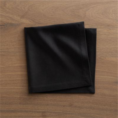 Sateen Black Napkin