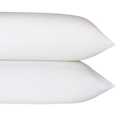 Set of 2 Sateen White Pillowcases