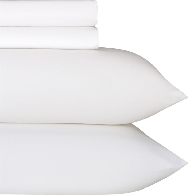 Sateen White Sheet Sets