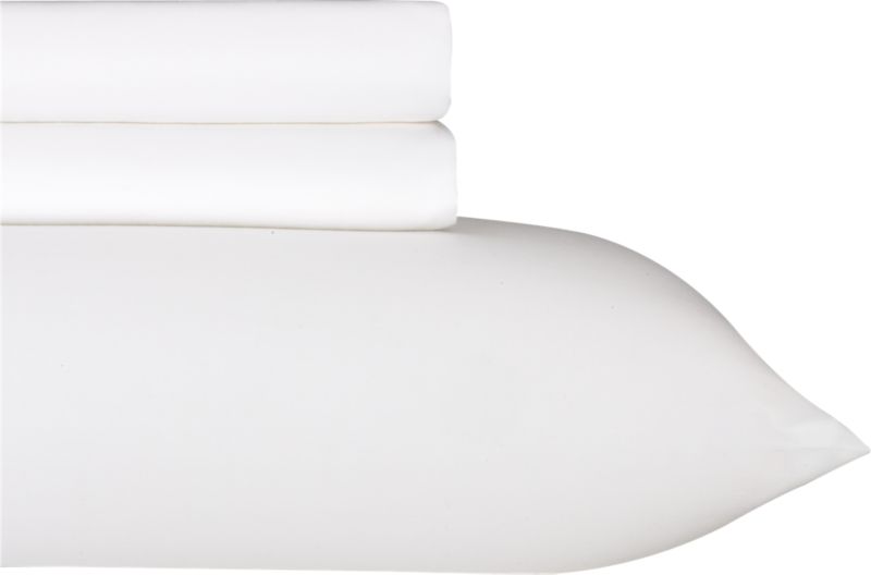 Sateen White Extra Long Twin Sheet Set