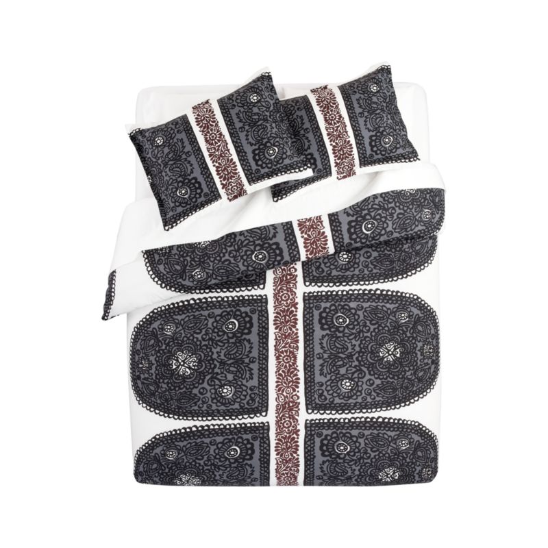 Marimekko Satula Pewter Bed Linens