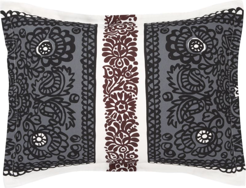 Marimekko Satula Pewter Standard Pillow Sham