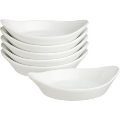 Set of 6 Sauce Dishes with Handles