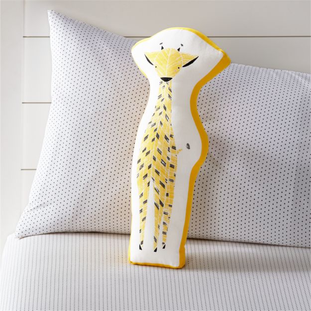 Safari Giraffe Throw Pillow + Reviews Crate and Barrel